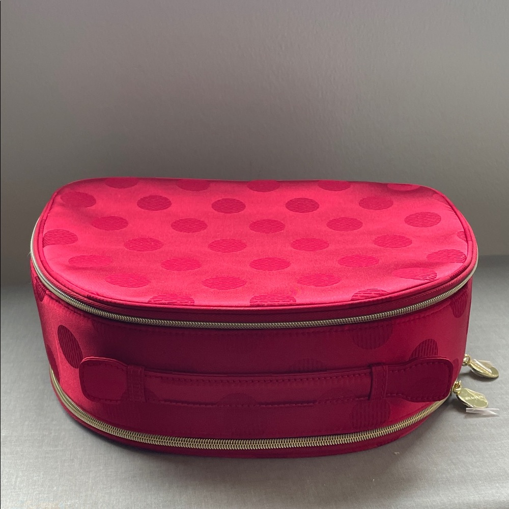 NEW Estée Lauder Cosmetic Bag Red Polka Dot